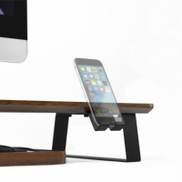 Support d'ordinateur en bois au design moderne Support de moniteur réglable Support de bureau rehaussant Table de rangement pour bureau d'étude