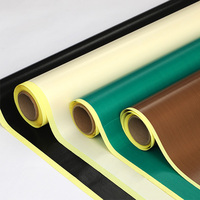 Tissu tissé en fibre de verre PTFE résistant aux hautes températures, surface antiadhésive, tissu en fibre de verre enduit de PTFE pour couverture de presse à chaud