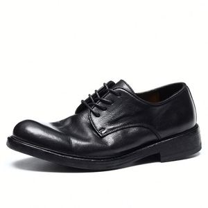 Zapatos Oxford de Cuero Genuino Hechos a Mano de Estilo Italiano de Lujo para Hombre, para Ocasiones Formales y de Negocios - Product Image 3