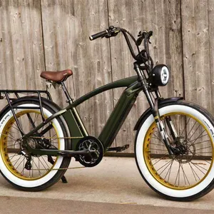 750w 1000w beach cruiser e bicycle snow beach electric mountain fat tire electric bike