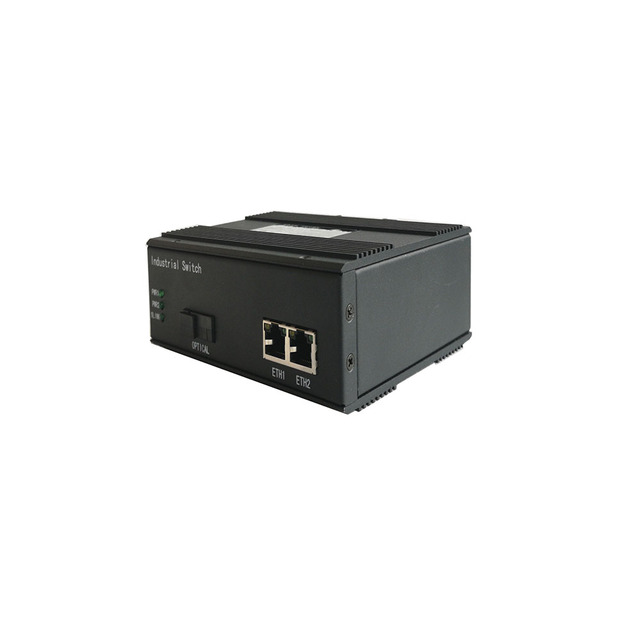 Industrial Grade Gigabit Ethernet Switch with One Fiber and Two Electrical Port Industrial Grade Gigabit Fiber Optic Transceiver
