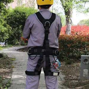 Adult Full-Body Safety Harness For High-Altitude Operations Ascent Descent Personal Fall Protection