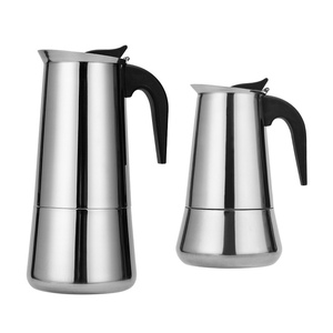 Cafetière Moka en acier inoxydable 201 <span class=keywords><strong>pour</strong></span> cuisinière, expresso, 100 ml à 600 ml, OEM - Product Image 1