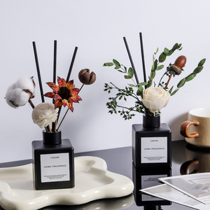 Longfine Reed <b>Diffuser</b> 150ml Square <b>Bottle</b> Home Fragrance Decorative Item Long Lasting Aroma - Product Image 3
