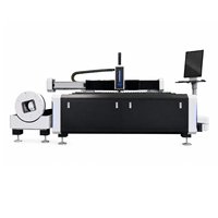 Machine de découpe laser à fibre 6000W 3015 à double usage (feuilles et tubes) pour couper des plaques métalliques et des tubes ronds ou carrés