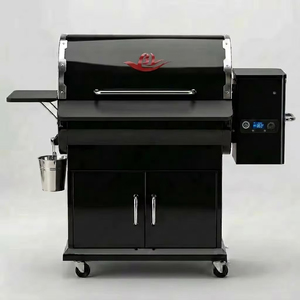 <span class=keywords><strong>Grande</strong></span> Griglia <span class=keywords><strong>a</strong></span> Pellet in Acciaio con Carrello per Cucinare, Affumicare e Barbecue di Carne in <span class=keywords><strong>Cucina</strong></span> all'Aperto - Product Image 1