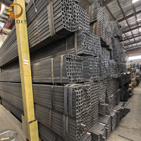Tube carré en acier doux galvanisé ERW MS de 20x20mm à 400x400mm, tuyau de structure en acier au carbone soudé avec service de découpe