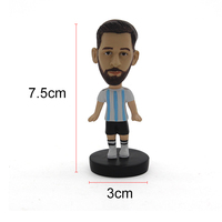 Figurines de sport personnalisées en résine, jouets à tête mobile, jouets de baseball, de football, de soccer, décorations de voiture, cadeaux à peindre