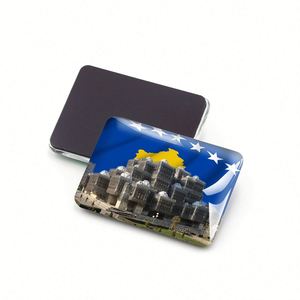 Souvenir Epoxy-<b>Fridge</b>-Magnet Sticker Custom Shape Printing Photo Insert Acrylic <b>Fridge</b> Magnet Kosovo - Product Image 2