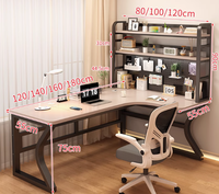 Bureau d'angle Bibliothèque intégrée Chambre à coucher Maison Table d'étude Simple Moderne Trou Conseil Bibliothèque Bureau Ordinateur Bureau