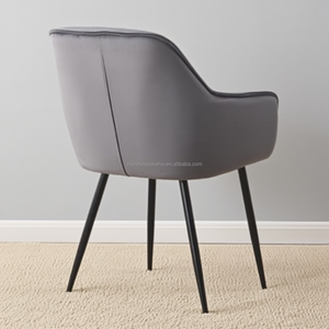 Silla de sofá Wingback de lujo, elegantes patas de Metal dorado, gran oferta, silla de restaurante con acento moderno para el hogar, oficina, apartamento, cómoda - Product Image 4