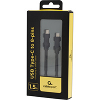 Cable de Carga USB Tipo C BEN77502AS de 1 m para Dispositivos USB de 8 Pines, Conveniente para Cargar