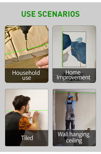 Portable <strong>Mini</strong> 2-Line Rotary <strong>Laser</strong> Level <strong>Green</strong> <strong>Laser</strong> for DIY Vertical &amp; Horizontal Nivel - Product Image 2