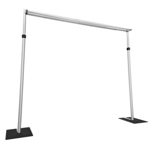 Support de rideau de mariage portable en alliage d'aluminium, style romantique, réglable, pour décoration de rideaux, marque TFR, prix abordable - Product Image 3