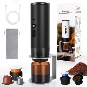 Machine à café portable électrique multi-couleurs 80 ml, mini cafetière de voyage et de camping - Product Image 1