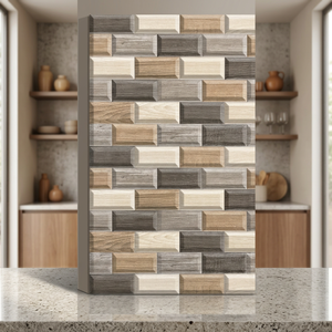 Azulejos de Pared de Porcelana Modernos para Exteriores, Efecto Piedra Arenisca, Acabado Brillante, 300x600mm, Cerámica de la Fábrica Vistaar, India - Product Image 4