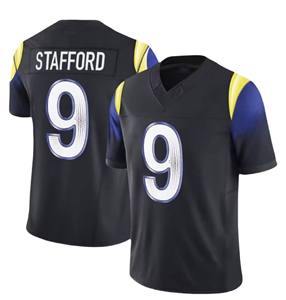 Camiseta de Fútbol Estilo Los Ángeles # 12 Puka Nacua # 8 # 9 Stafford # 17 Camisetas Deportivas de Manga Corta con Estampado Adams, Transpirables, al por Mayor - Product Image 3
