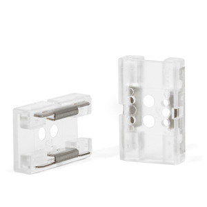 Connecteur rapide pour éclairages LED/COB. Plastique. Inserts métalliques. Blanc. Pour utilisation avec LED/COB. 8 mm de large. - Product Image 1