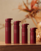Flacons pompe sans air personnalisables 40/80/100ml en PP, finition givrée pour les gammes de soins haut de gamme