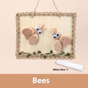 Puzzle 3D d'animaux en bois fait main, à peindre soi-même, cadeaux pour la maternelle, interaction parent-enfant, jouet éducatif - Product Image 6