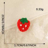 Accessoires vestimentaires patchs arrière vierges pour vêtements dessin animé petit coeur fleur étoile fraise patchs