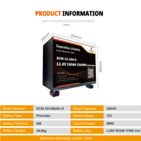 Stock UE PL SANS TAXE Batterie au phosphate d'énergie solaire 12V24V48V LiFePO4 50Ah100Ah150Ah200Ah280Ah300Ah560Ah Pack