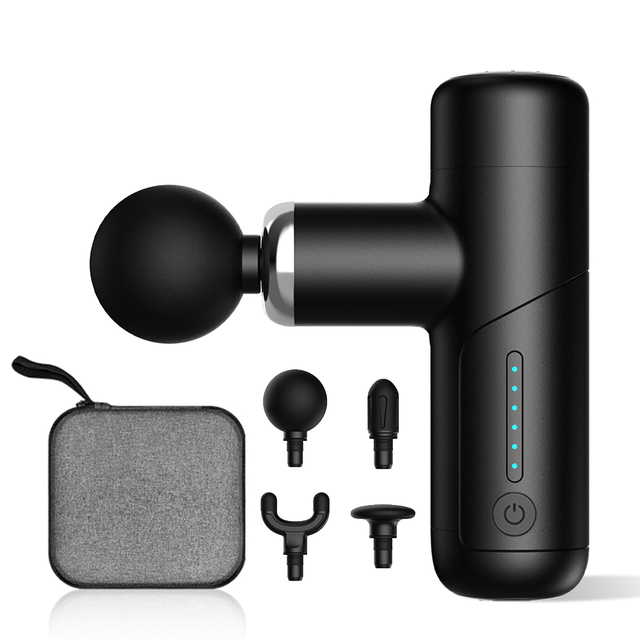 Portable Sports Fitness Muscle Massage Gun Deep Tissue Rechargeable Body Massager Deep Muscle Mini Massage Gun