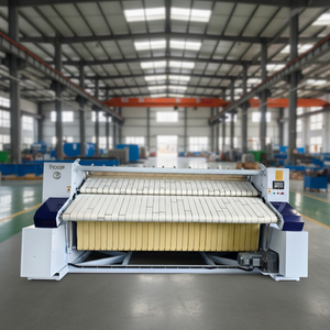 Calandre à repasser électrique à grande vitesse, double face, à vapeur, pour draps, avec fonction de pliage continu, pour hôtels - Product Image 1