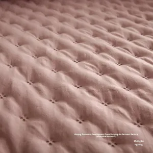 Luxury 3-Piece <strong>Quilted</strong> Microfiber Bedspread Set All Season Reversible Coverlet with Embossed Pattern <strong>Bed</strong> <strong>Throw</strong> for Bedroom Decor - Product Image 4