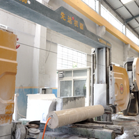 Scie à fil diamanté pour colonnes en marbre, machine CNC industrielle 4 axes pour la découpe de pierre