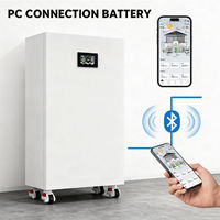 Batterie de stockage d'énergie solaire domestique LiFePO4 48V 314Ah 15-30KWh, murale, empilable, hybride réseau/hors réseau, IP65, 5-10kW