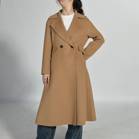 Jxwatcher Vente en gros Manteau d'hiver doux et fin, sur mesure, fait main, en laine double face pour femmes, long manteau en laine pour femmes
