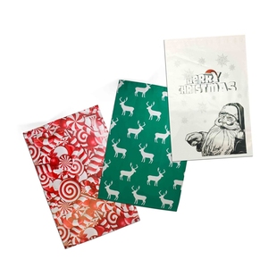 Personnalisé poly mailer mailing sac messager rouge enveloppes d'emballage en plastique sacs d'expédition de noël - Product Image 2