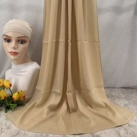 Hijabs en modal lisses, sensation soyeuse, hijab malaisien, écharpe hijab, châles respirants, luxe