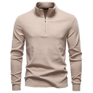 Novità 2025 Felpa da <span class=keywords><strong>Uomo</strong></span> con Colletto Alto a <span class=keywords><strong>Mezza</strong></span> <span class=keywords><strong>Zip</strong></span> Maglia Termica a Maniche Lunghe e Caldi Pullover Lavorati a Maglia - Product Image 4
