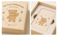 Ensemble de cartes flash pour tout-petits unisexe, cartes illustrées vibrantes, comprenant des cartes d'apprentissage sur les nombres, les animaux et les lettres