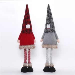 Adorables Gnomos Navideños Luminosos, Pareja de 2 Piezas, Grandes, 82 cm, Decoración de Peluche para el Suelo, para el Invierno - Product Image 6