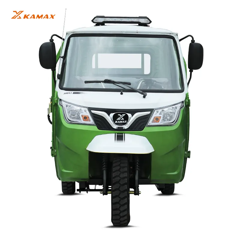KAMAX באיכות גבוהה 300CC מטען ממונע 3 גלגלים מעמיס תלת אופן סופר תא אופנוע בנזין תלת גלגלים