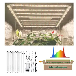 600W led grow light balanced PPFD 8+2 bar grow shop hot sales for 3*3 4*4 5*5 tent Samsung lm301h lm281b grow lights 600W