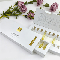 Boîtes d'emballage personnalisées OEM, boîte à rabat blanc, boîte rigide en papier laminé mat, gaufrage, soins de la peau haut de gamme