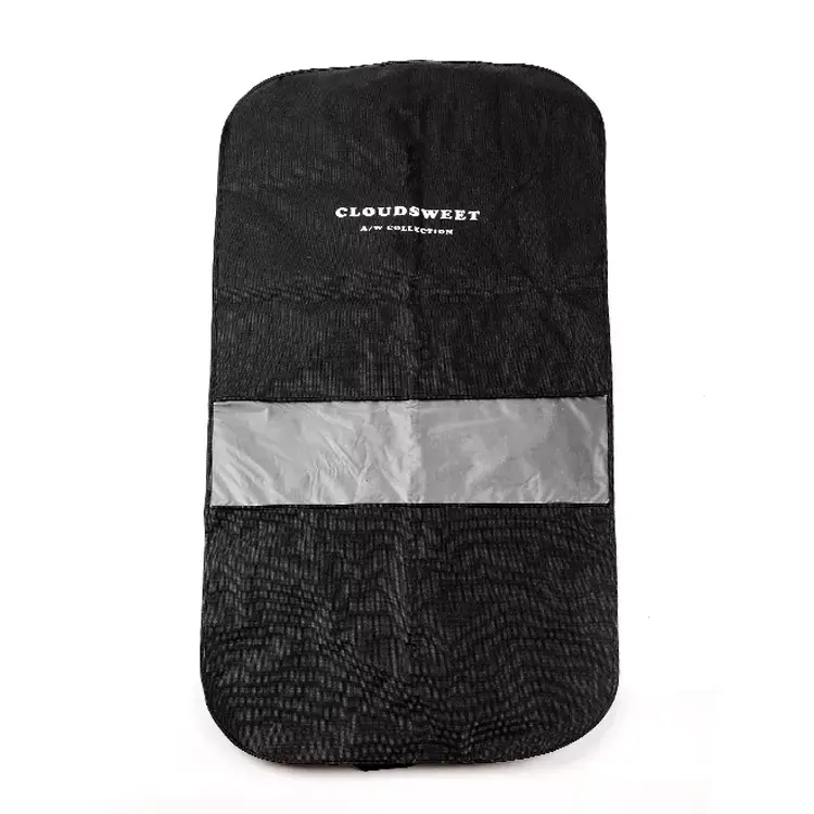 Custom waterproof clear window nonwoven suit cover garment bag wholesale