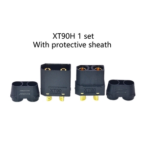 Amass XT90H-F -M XT90S XT90E XT90PB XT90PW HW Dust Cover Male Female <b>Plug</b> Connectors with Sheath 45A High Current Wholesale - Product Image 6
