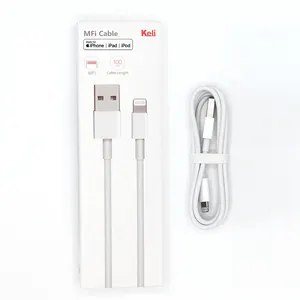 Keli High quality 1M usb data cable for iphone 14 Light cable for phone charger