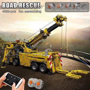 Mould King 17028 Blocchi RC Gru Camion dei <span class=keywords><strong>Pompieri</strong></span> Torre Vigili del Fuoco 4883 Pezzi Mattoncini Giocattoli Antincendio per Bambini - Product Image 3