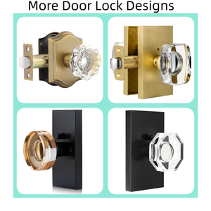 Satin Brass <strong>Door</strong> <strong>Knobs</strong> Interior with Lock, Zinc Alloy Vintage <strong>Gold</strong> Privacy Passage Round <strong>Door</strong> <strong>Knobs</strong> Handles for Bedroom Bathroom - Product Image 6