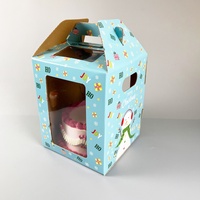 Boîte à gâteau de luxe transparente pour Noël Sunshine Bakery, emballage cadeau pour gâteaux