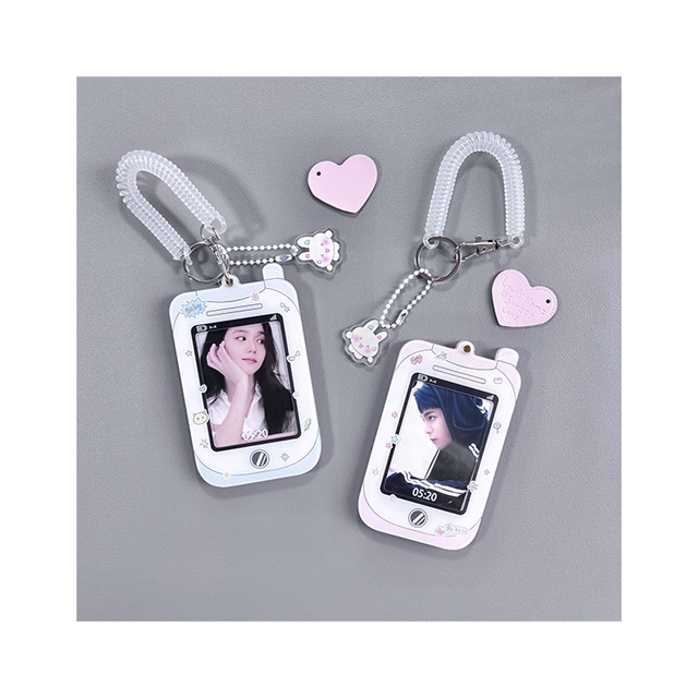 Wholesale Fashion Original Y2k Style Photo Acrylic Card Holder Cute Cartoon Acrylic Key Chain
