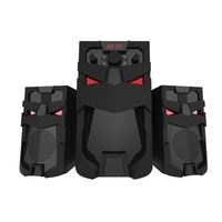 Speaker Kayu Subwoofer Multimedia Audio Komputer Desktop Notebook 2.1 High-fidelity Baru