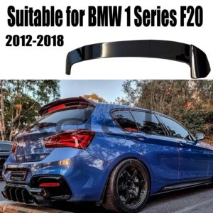 สปอยเลอร์หลังคาสำหรับรถ BMW ซีรีส์ 1 F20 รุ่นปี 2012-2018 120i 125i 118im 135i 116i  วัสดุ ABS สำหรับตกแต่งปีกหลังรถยนต์ - Product Image 1