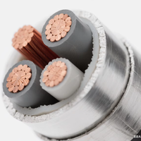 Cable de alimentación eléctrica con conductor de cobre aislado XLPE de alto voltaje de bajo precio 4 núcleos 1,5-240 Sqmm para centrales eléctricas